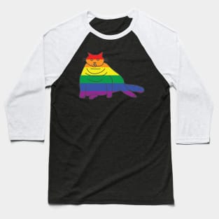 Chonk Cat Pride Baseball T-Shirt